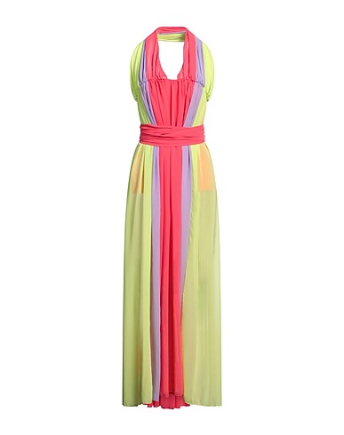 DISTRICT by MARGHERITA MAZZEI Long dress Coral 100% Polyester