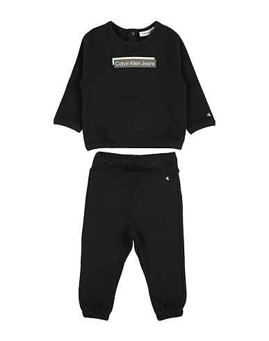 CALVIN KLEIN JEANS Babykleidung-Set  Schwarz 100% Baumwolle, Elastan