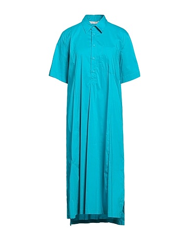 LIVIANA CONTI Midi dress 68% Cotton, 28% Polyamide, 4% Elastane