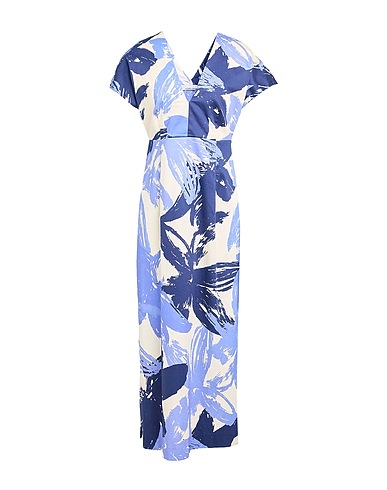 LIVIANA CONTI Midi dress Midnight blue 97% Cotton, 3% Elastane