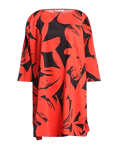 LIVIANA CONTI Vestito corto Rosso 97% Cotone, 3% Elastan