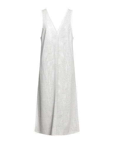 MATÉRIEL Midi-Kleid Weiß 100% Polyester