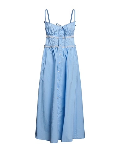 ANIYE BY Midi dress Light blue 100% Cotton