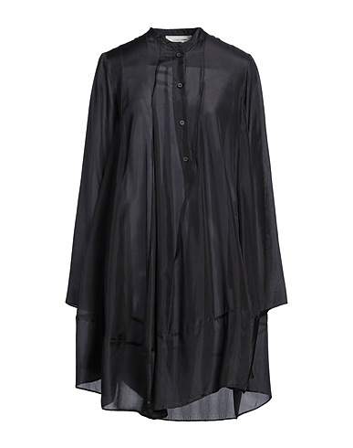 LIVIANA CONTI Shirt dress Black 100% Silk