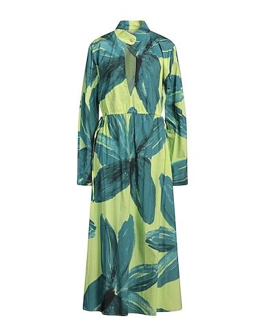 LIVIANA CONTI Midi dress 68% Cotton, 28% Polyamide, 4% Elastane