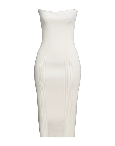 AERON Midi dress Ivory 72% Viscose, 28% Polyester
