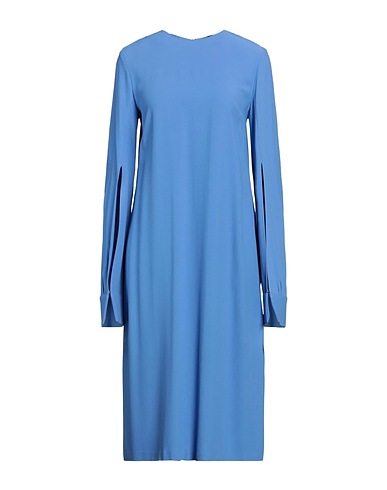 LIVIANA CONTI Vestito midi Blu chiaro 53% Viscosa, 47% Acetato