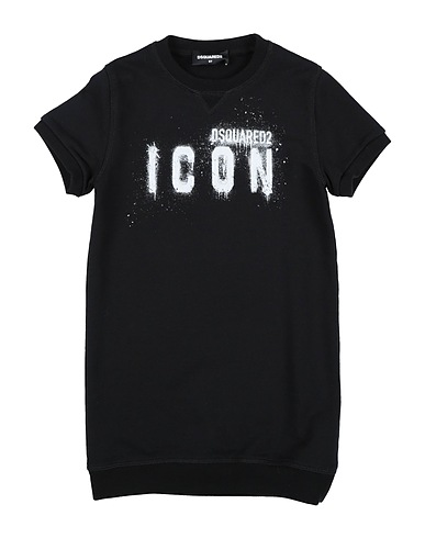 DSQUARED2 Dress ICON Black 100% Cotton, Elastane