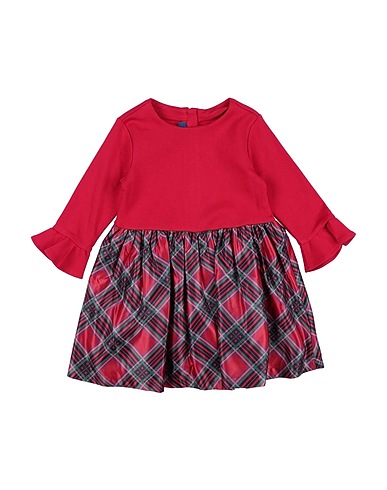 CHICCO Dress Red 95% Cotton, 5% Elastane, Polyester