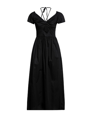 TWINSET Vestito midi Nero 96% Cotone, 4% Elastan