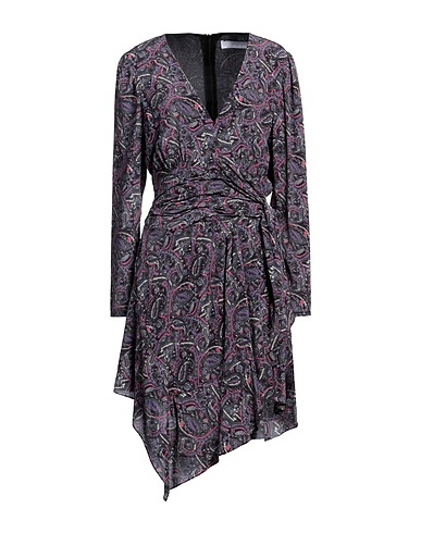 IRO Midi dress Purple 100% Silk