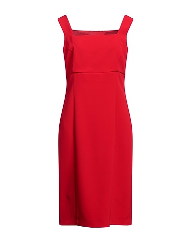 TWINSET Midi dress Red 95% Polyester, 5% Elastane