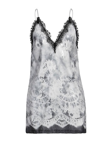 MSGM Short dress Grey 100% Polyester