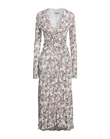 ISABEL MARANT Langes Kleid Elfenbein 80% Viskose, 20% Seide
