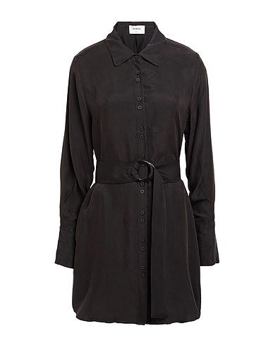 SUBOO Shirt dress Black 60% Cupro, 40% Viscose