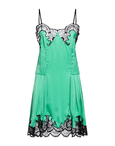 RABANNE Short dress Green 100% Polyester, Polyamide