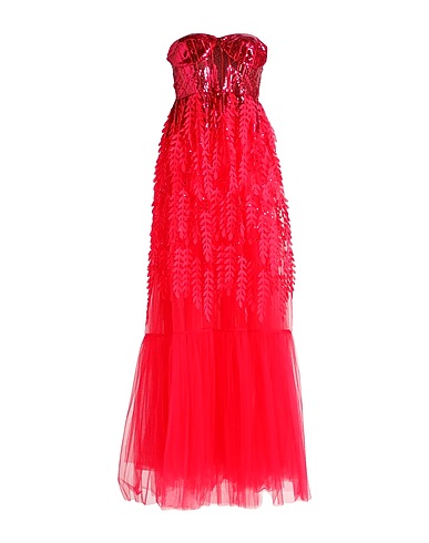 ELISABETTA FRANCHI Long dress Fuchsia 100% Polyester, Polyamide, Elastane, Polyurethane