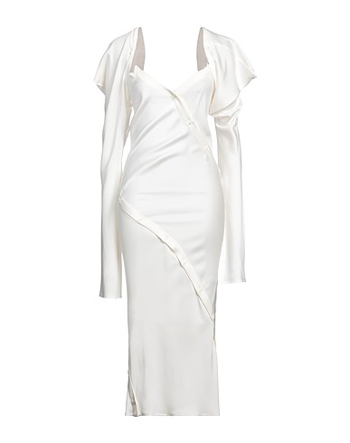SETCHU Midi dress Ivory 55% Viscose, 45% Acetate