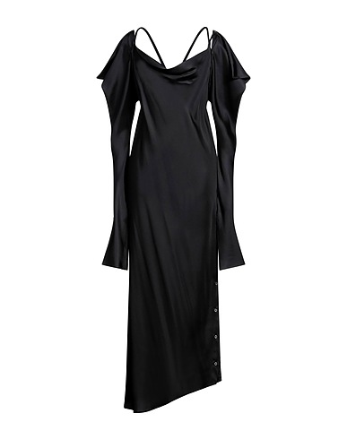 SETCHU Midi dress Black 55% Viscose, 45% Acetate