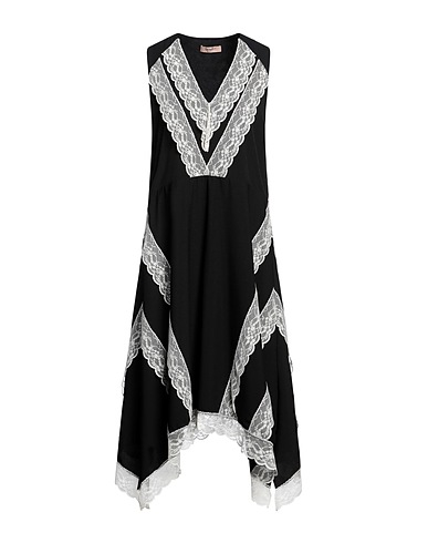 TWINSET Midi dress Black 100% Polyester