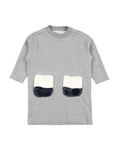 IL GUFO Vestito Grigio 94% Cotone, 6% Elastan, Poliestere