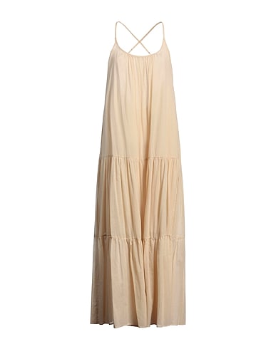 KAOS Long dress Beige 100% Cotton