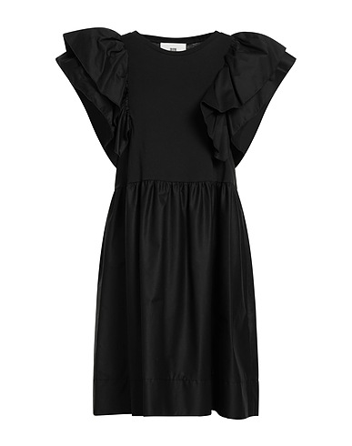 SOLOTRE Short dress Black 100% Cotton