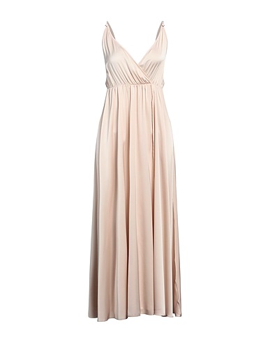 ANIYE BY Long dress Beige 96% Polyester, 4% Elastane