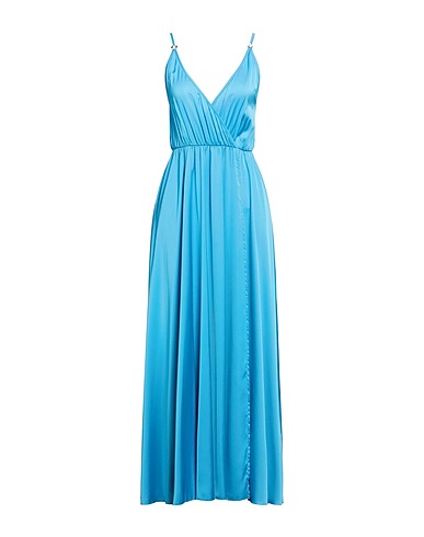 ANIYE BY Long dress Azure 96% Polyester, 4% Elastane