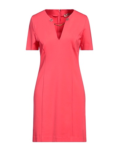 TWINSET Sheath dress Coral 68% Viscose, 27% Polyamide, 5% Elastane