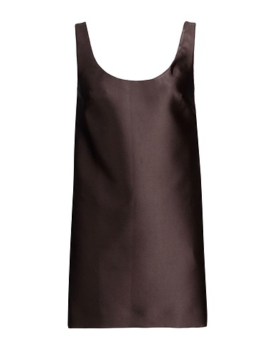 VALENTINO GARAVANI Elegant dress Chocolate brown 82% Polyester, 18% Silk