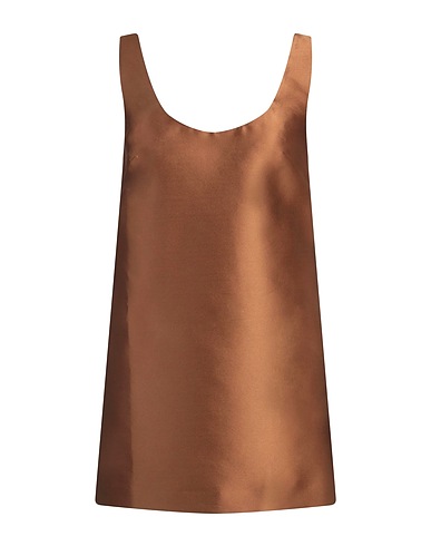 VALENTINO GARAVANI Elegant dress Brown 82% Polyester, 18% Silk