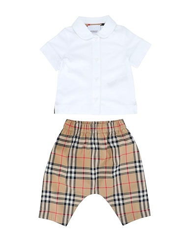 BURBERRY Baby accessories set White 100% Cotton