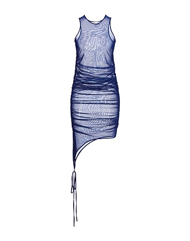 COLLINA STRADA Short dress Blue 82% Nylon, 18% Elastane
