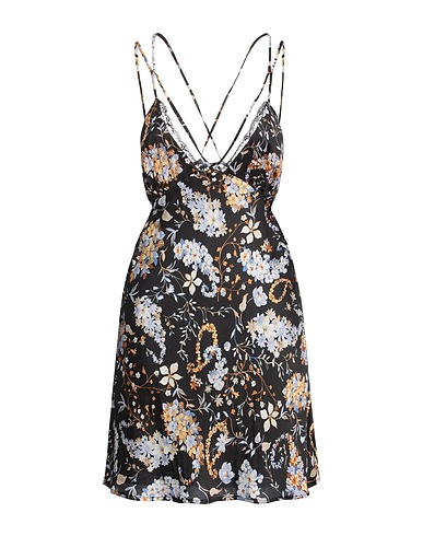 ERMANNO FIRENZE Kurzes Kleid Schwarz 100% Viskose, Polyamid