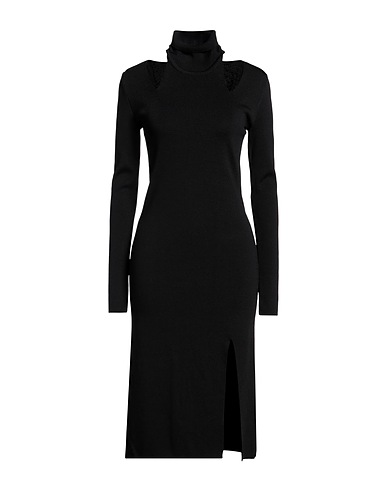 BCBGMAXAZRIA Midi dress Black 65% Viscose, 35% Nylon