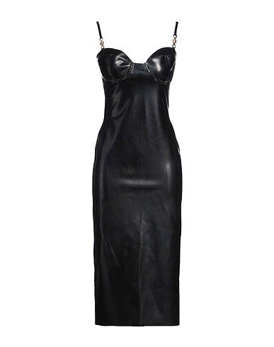 VERSACE Midi dress Black 100% Latex