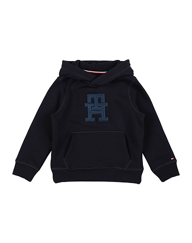 TOMMY HILFIGER Hooded track jacket  Midnight blue 64% Cotton, 36% Polyester