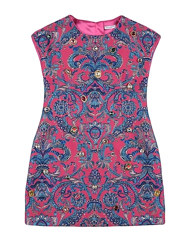 DOLCE&GABBANA Dress Magenta 60% Polyester, 19% Metallic Polyester, 14% Silk, 7% Polyamide, Brass
