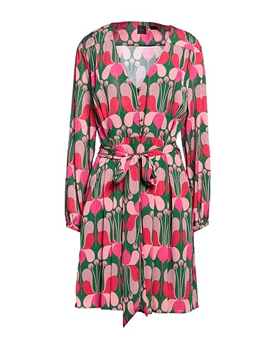 PINKO Shirt dress Green 100% Polyester