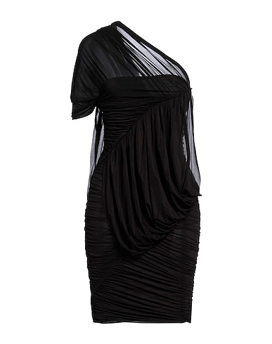 RICK OWENS Vestito corto Nero 92% Cupro, 8% Elastan