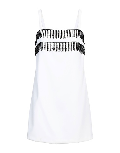 PINKO Vestito corto Bianco 98% Poliestere, 2% Elastan