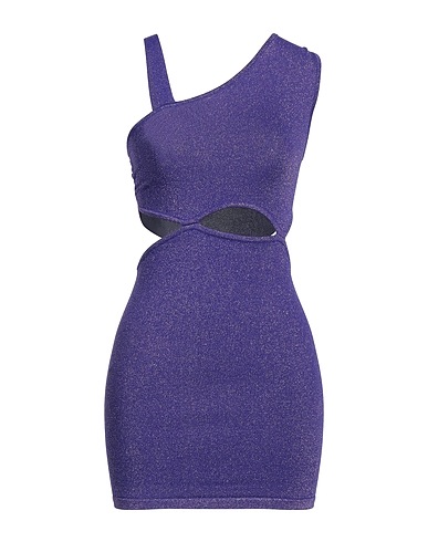 PINKO Short dress Purple 44% Polyamide, 38% Viscose, 12% Polyester, 6% Metallic fiber