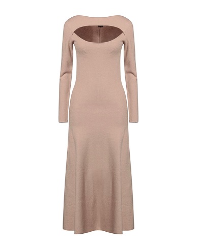 PINKO Langes Kleid Beige 100% Wolle