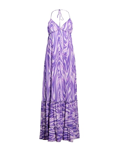 ROTATE BIRGER CHRISTENSEN Long dress Purple 100% Viscose