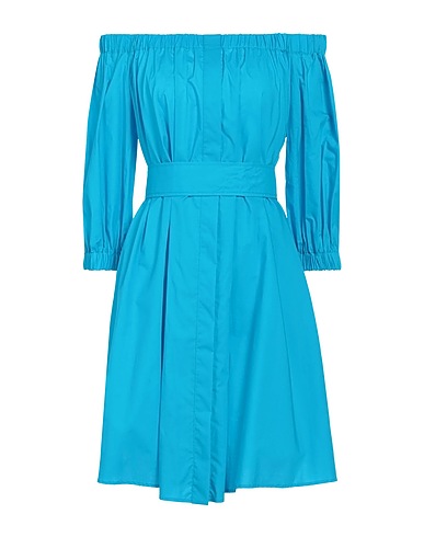 P.A.R.O.S.H. Shirt dress Azure 100% Cotton