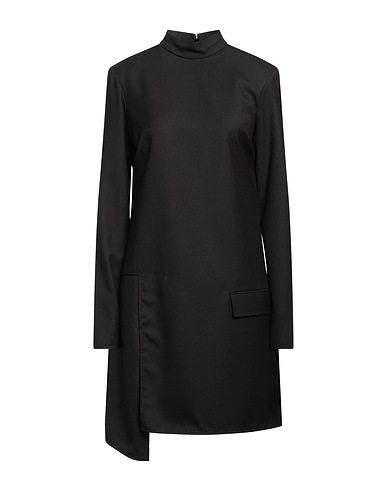 BCBGMAXAZRIA Short dress Black 50% Wool, 50% Polyester