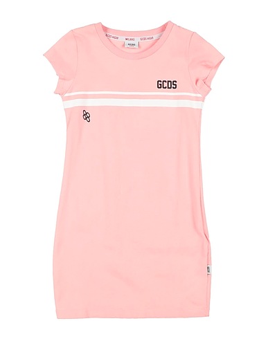 GCDS MINI Dress Pink 95% Cotton, 5% Elastane