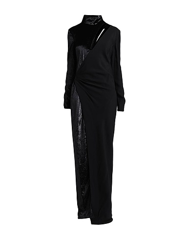 BCBGMAXAZRIA Long dress Black 100% Viscose, Polyester
