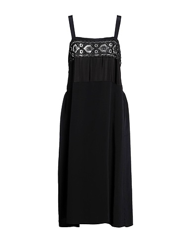MAISON MARGIELA Midi dress Black 62% Viscose, 38% Silk
